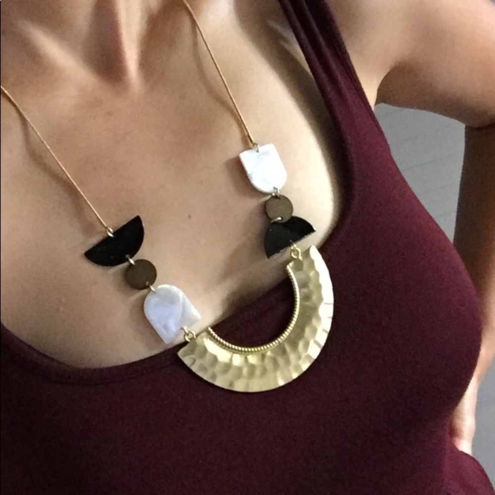 Cool Geometric Long Necklace